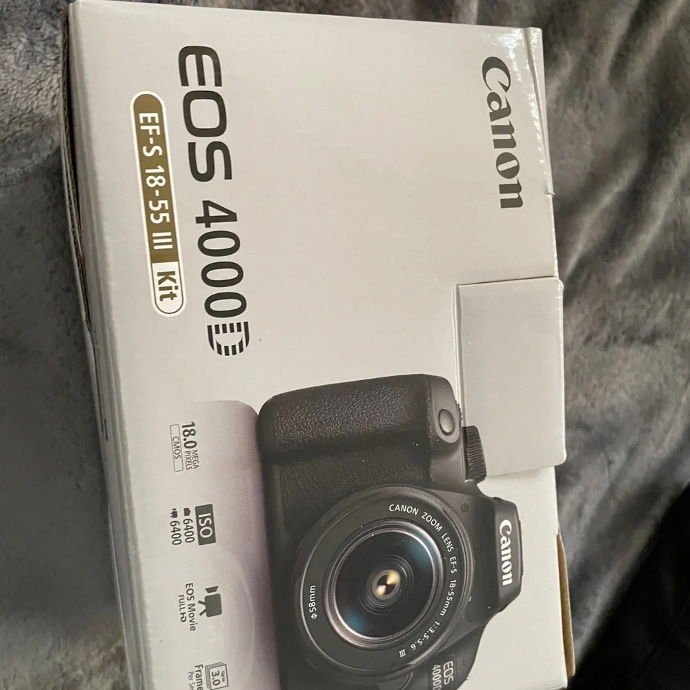 Canon EOS 4000D DSLR Camera with 18-55mm Lens - Black